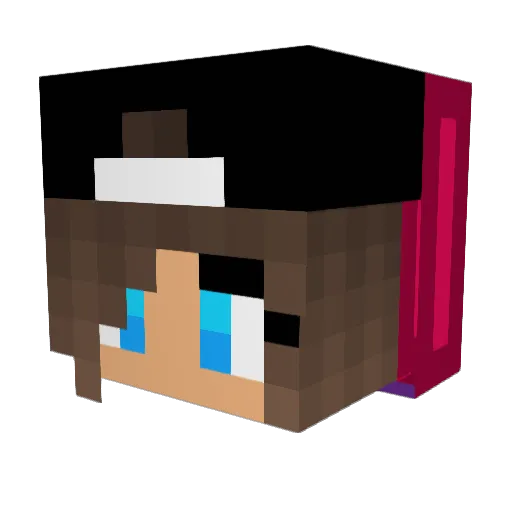 kyml_4 Minecraft avatar head, 3D render