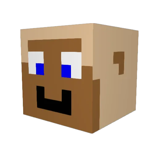 kymonkeyboy Minecraft avatar head, 3D render