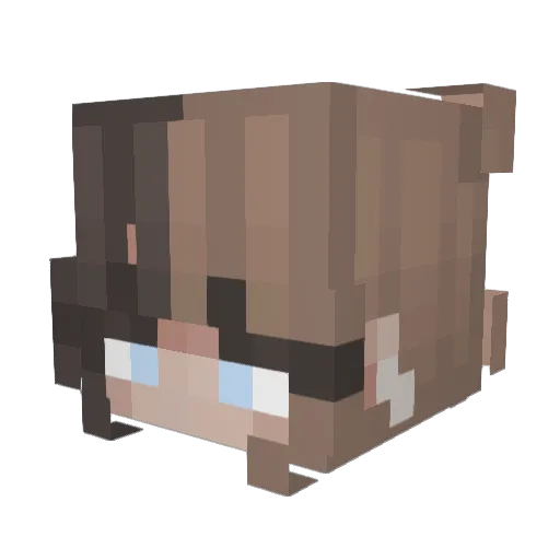 kyndql Minecraft avatar head, 3D render