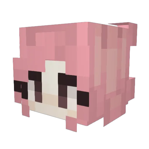 kynkim Minecraft avatar head, 3D render