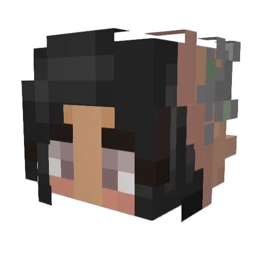 kynthedolly Minecraft avatar head, 3D render