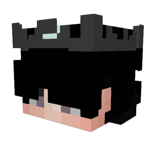 kyo1a Minecraft avatar head, 3D render