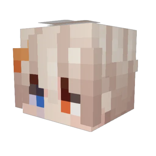 kyodou233 Minecraft avatar head, 3D render