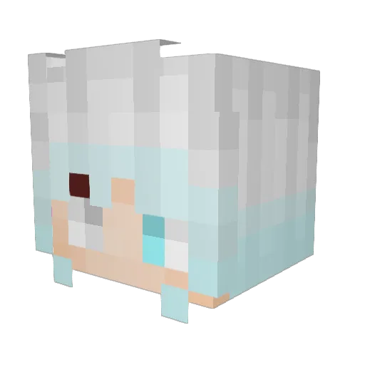 kyofee Minecraft avatar head, 3D render