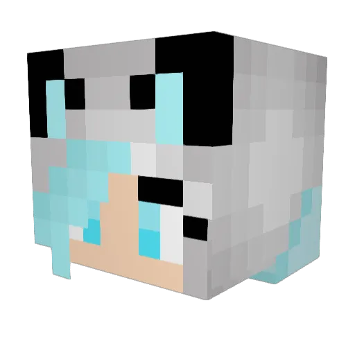 kyogren1 Minecraft avatar head, 3D render