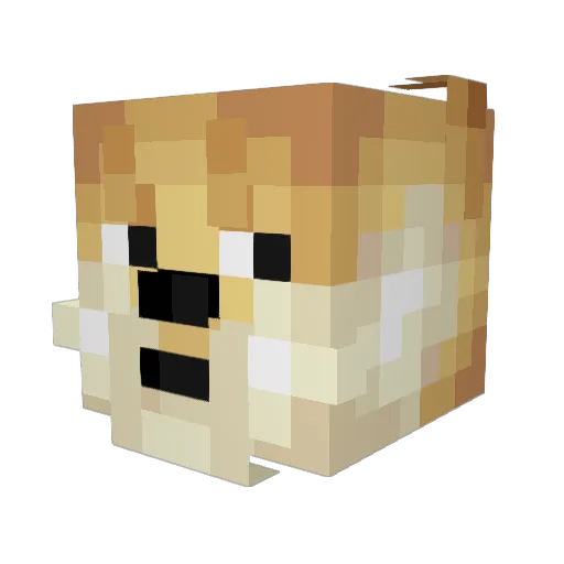 kyohdee Minecraft avatar head, 3D render
