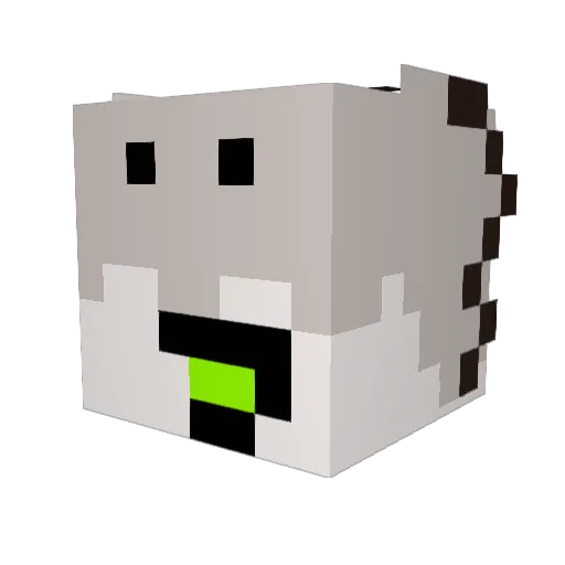 kyoifish Minecraft avatar head, 3D render
