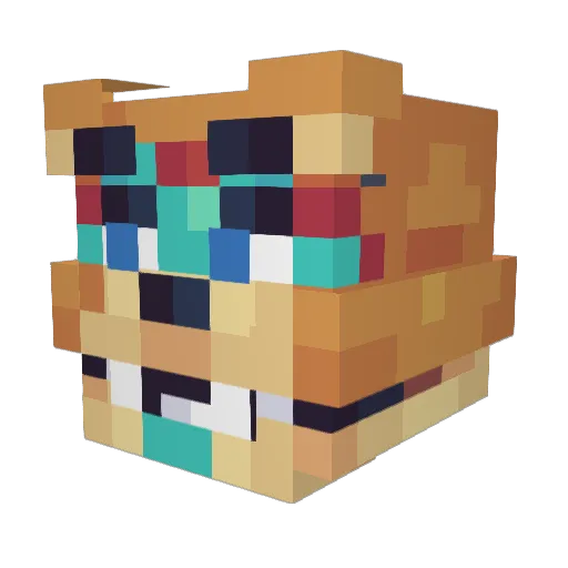 kyojix_ Minecraft avatar head, 3D render