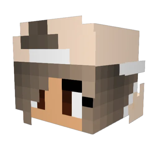 kyoko_karasuma Minecraft avatar head, 3D render
