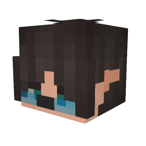 kyoluneallnight Minecraft avatar head, 3D render