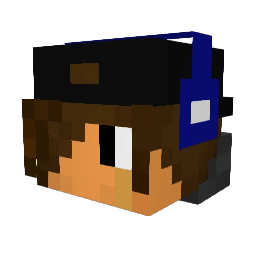 kyomin Minecraft avatar head, 3D render