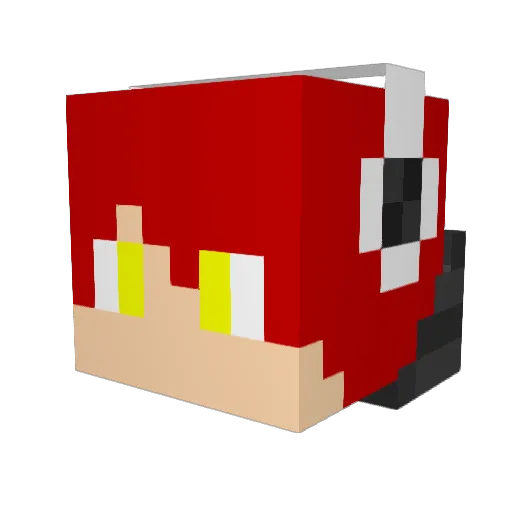 kyonchi Minecraft avatar head, 3D render