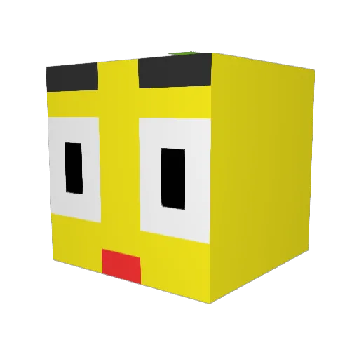kyooo33 Minecraft avatar head, 3D render