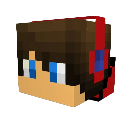 kyooshi Minecraft avatar head, 3D render