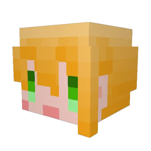 kyorochanchan Minecraft avatar head, 3D render
