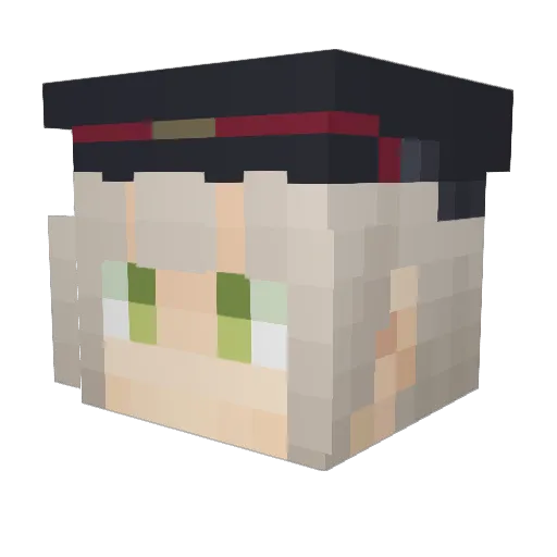 kyoroichi Minecraft avatar head, 3D render