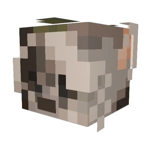 kyoroshy Minecraft avatar head, 3D render