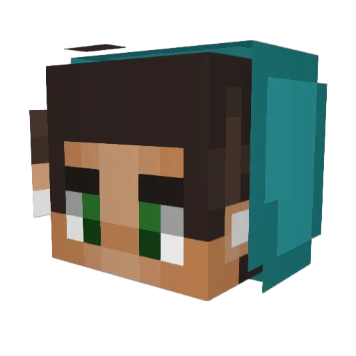 kyorp09 Minecraft avatar head, 3D render