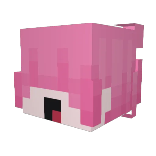 kyotik Minecraft avatar head, 3D render