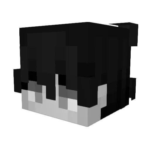 kyoto007 Minecraft avatar head, 3D render