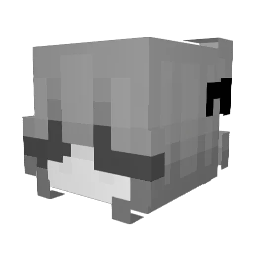 kyotoneyko Minecraft avatar head, 3D render