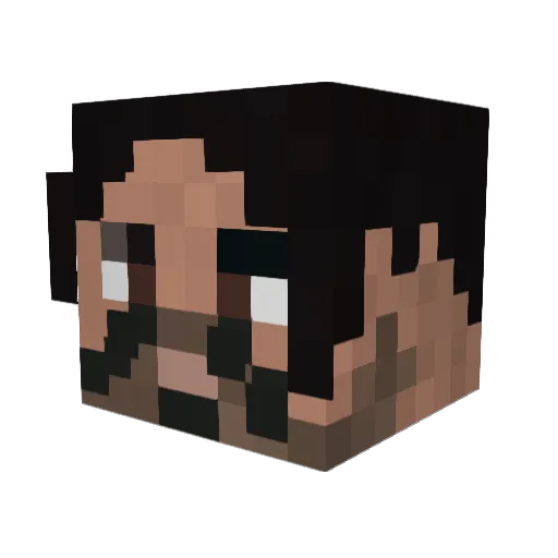kyotto_kd Minecraft avatar head, 3D render