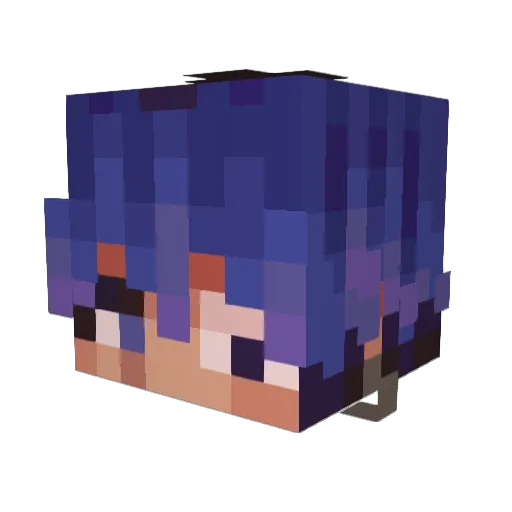 kyouhaba Minecraft avatar head, 3D render