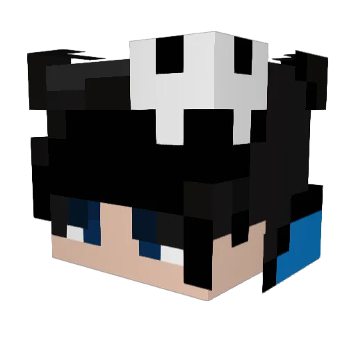 kyoumaa_ Minecraft avatar head, 3D render