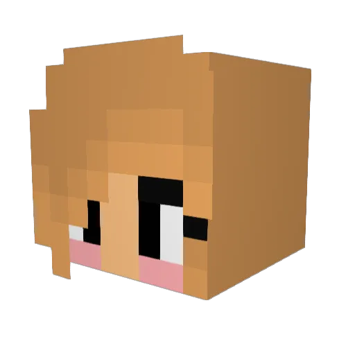 kyracoos Minecraft avatar head, 3D render