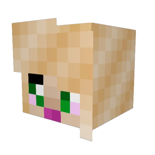 kyrafyre Minecraft avatar head, 3D render