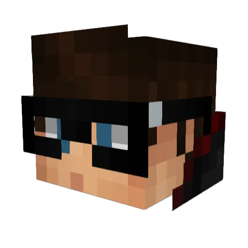 kyrahboy Minecraft avatar head, 3D render