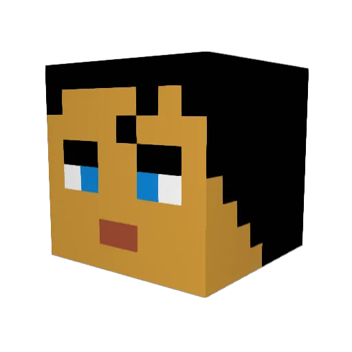 kyro1 Minecraft avatar head, 3D render