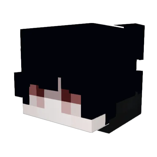 kyrokuroo Minecraft avatar head, 3D render