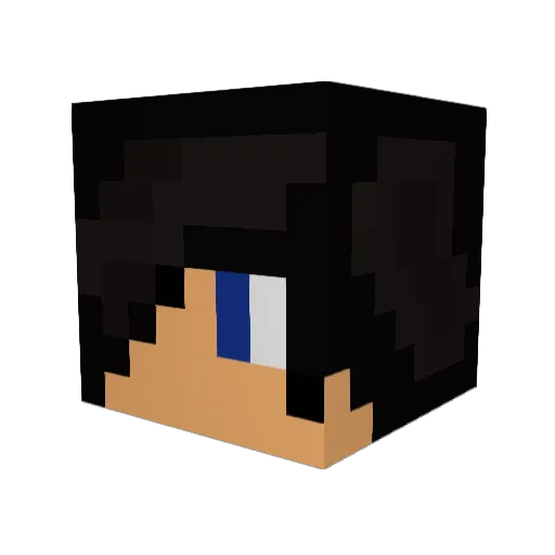 kyrouboy Minecraft avatar head, 3D render
