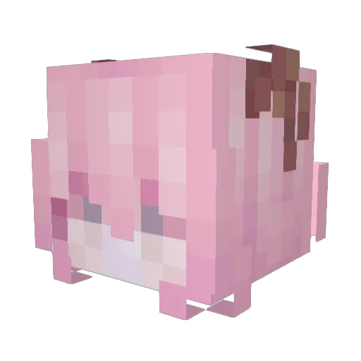 kyru_u Minecraft avatar head, 3D render