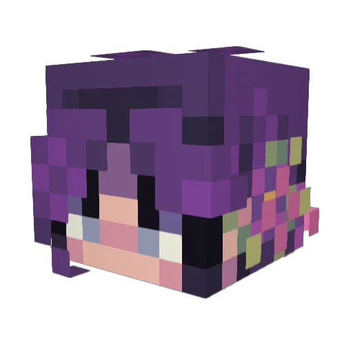 kyrzixxi Minecraft avatar head, 3D render