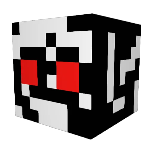 kys_1026 Minecraft avatar head, 3D render