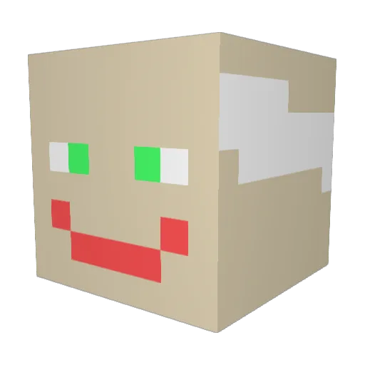 kysaragi Minecraft avatar head, 3D render
