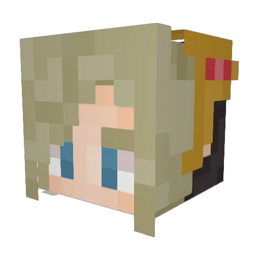 kyskids Minecraft avatar head, 3D render