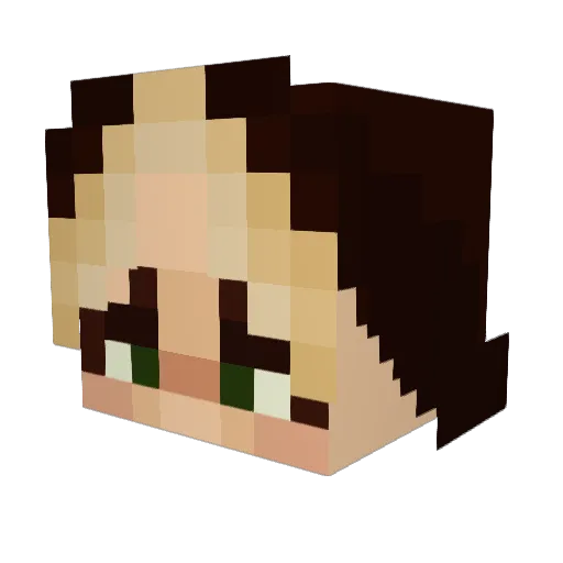 kytesimps Minecraft avatar head, 3D render