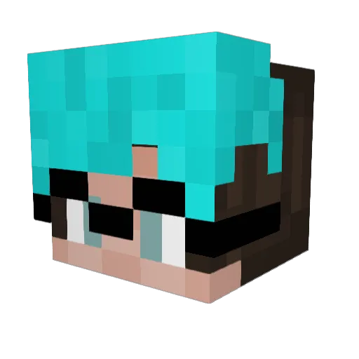kythecorg Minecraft avatar head, 3D render