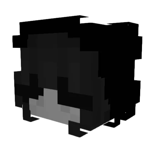 kytsui Minecraft avatar head, 3D render