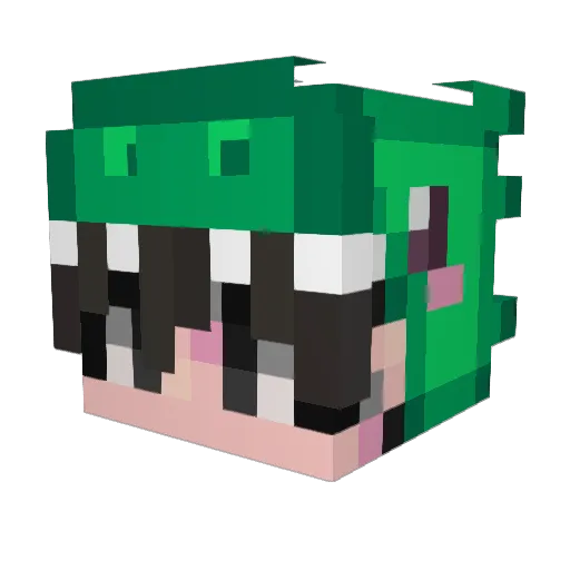 kyu23211 Minecraft avatar head, 3D render