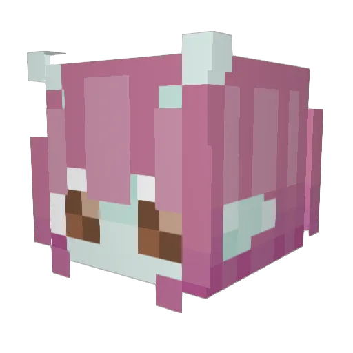 kyubbing Minecraft avatar head, 3D render