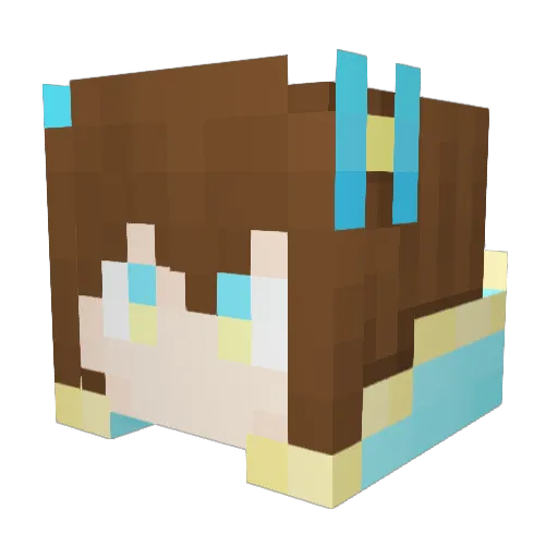 kyuby773 Minecraft avatar head, 3D render