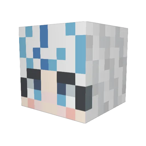 kyuchan09 Minecraft avatar head, 3D render