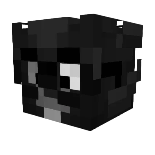 kyude Minecraft avatar head, 3D render
