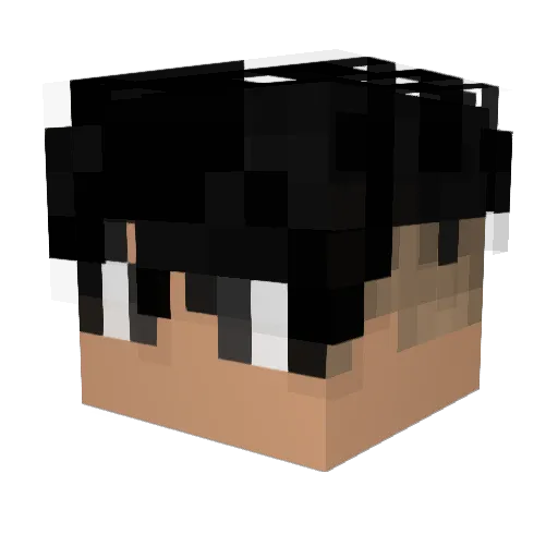 kyugzg Minecraft avatar head, 3D render