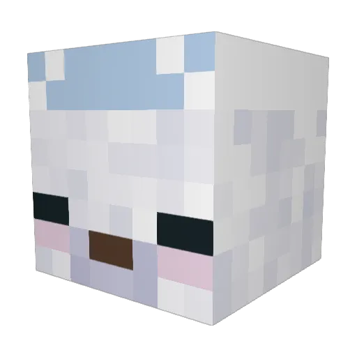 kyuiies Minecraft avatar head, 3D render