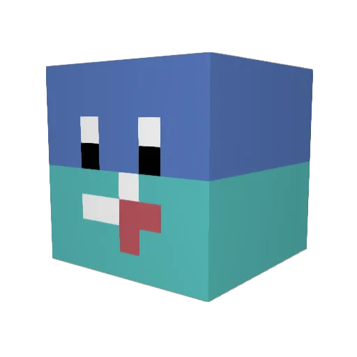 kyungjun007 Minecraft avatar head, 3D render